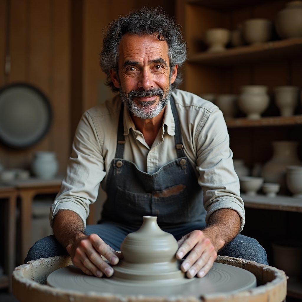 Fondatore del laboratorio che lavora l'argilla al tornio